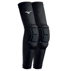 Mizuno Mzo 15" Padded Elbow Sleeves Volleyball Protection 1 Pair Size L/XL Black
